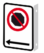 Arrêt interdit à gauche recto-verso